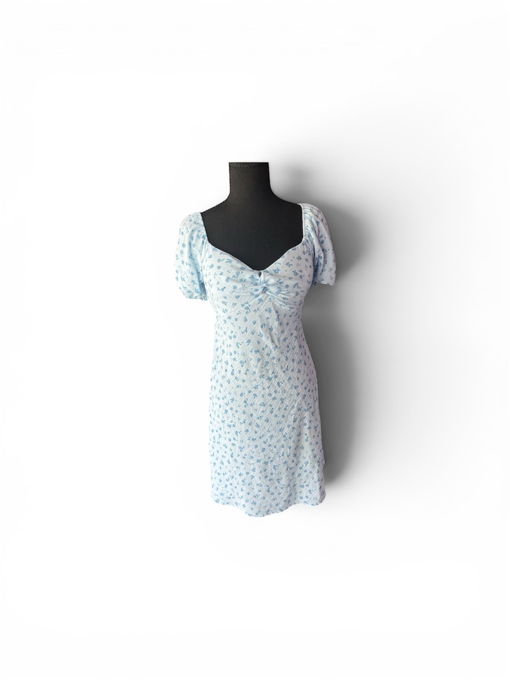 No Boundaries Light Blue Floral Mini Dress